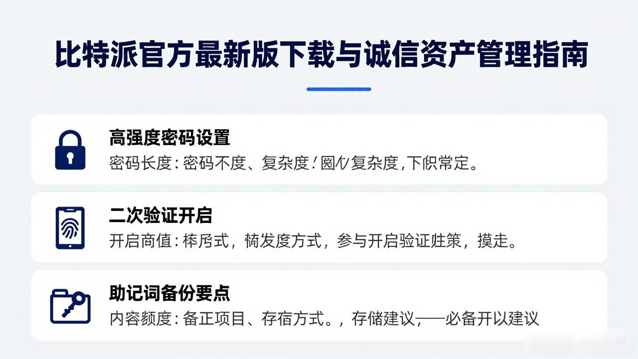 比特派诚信管理_比特派安全设置_如何通过比特派官方下载最新版进行诚信管理?