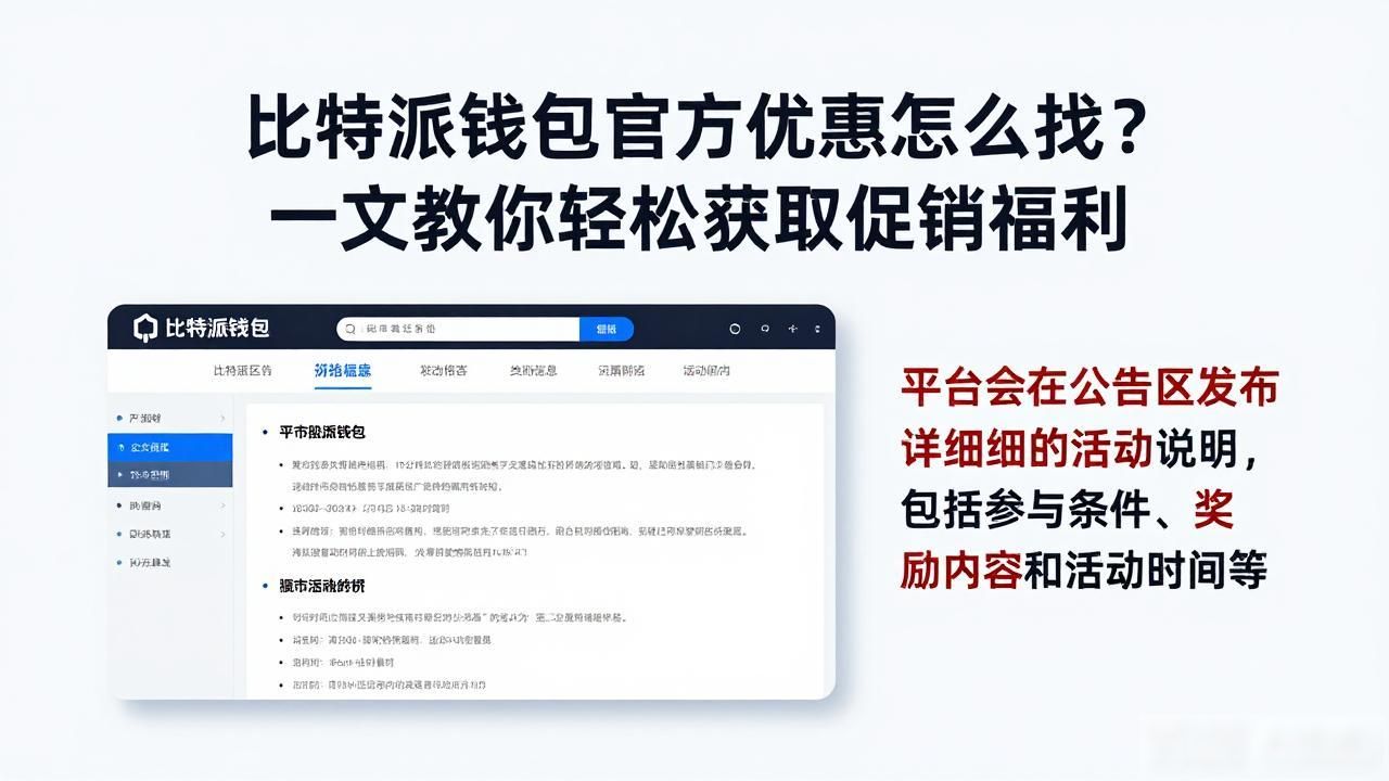 比特派钱包官方优惠活动_学习如何在比特派钱包官方网站上获取官方优惠与促销信息_如何获取比特派钱包最新促销信息