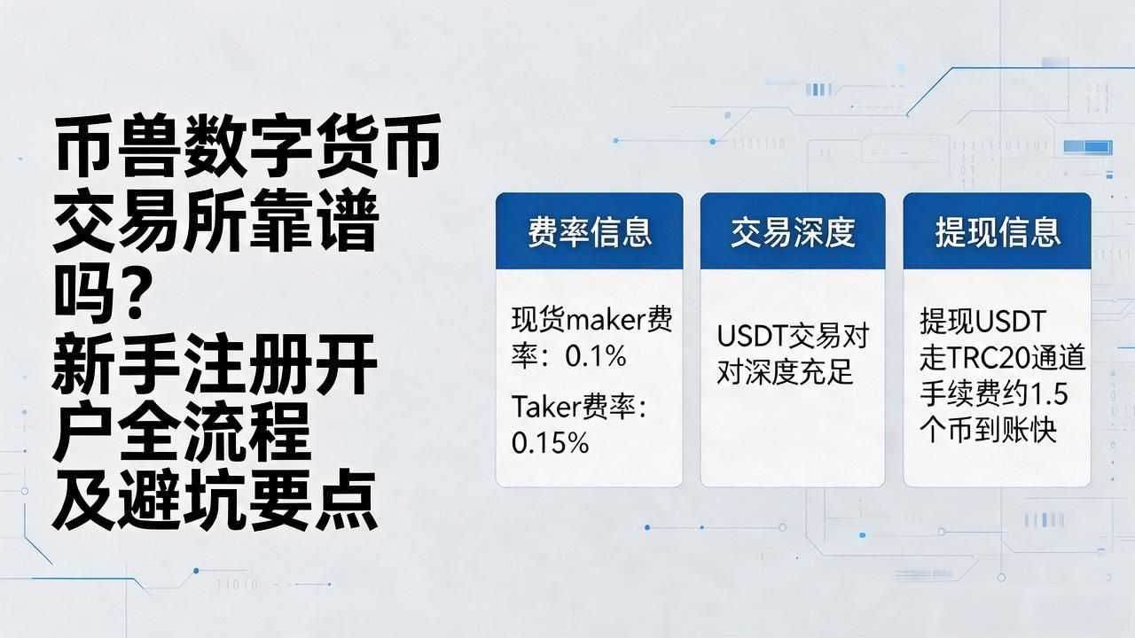 币兽数字货币交易所靠谱吗？新手注册开户全流程及避坑要点