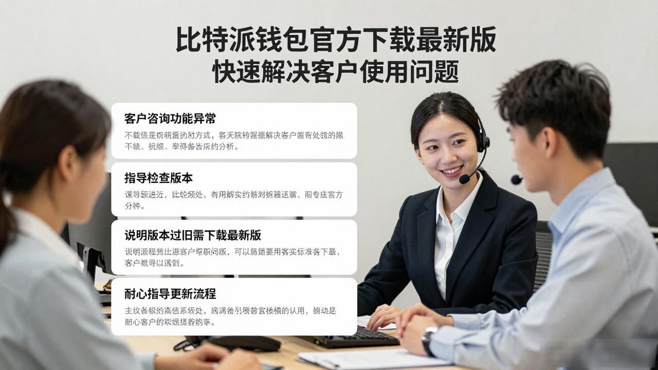 比特派钱包官方下载最新版 快速解决客户使用问题