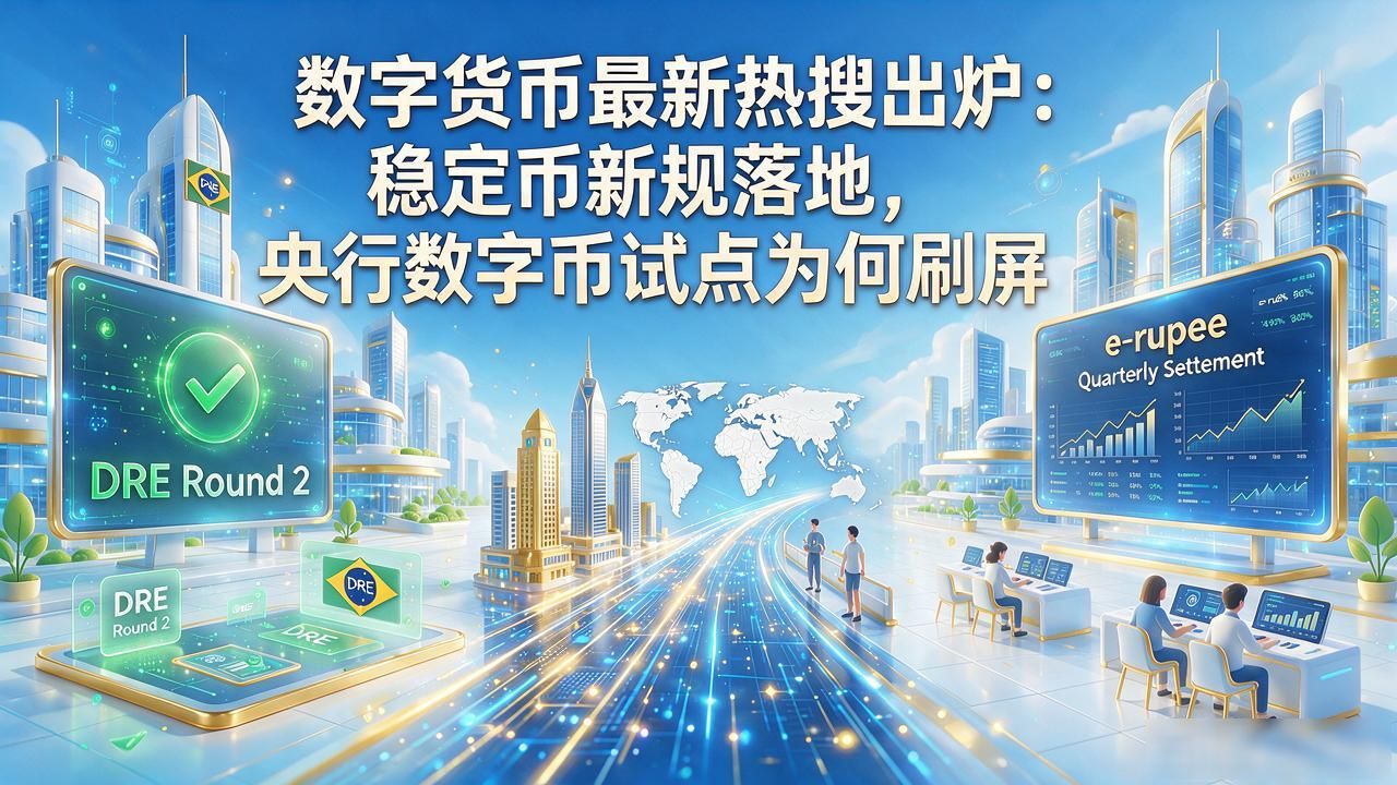 数字货币最新热搜出炉：稳定币新规落地，央行数字币试点为何刷屏
