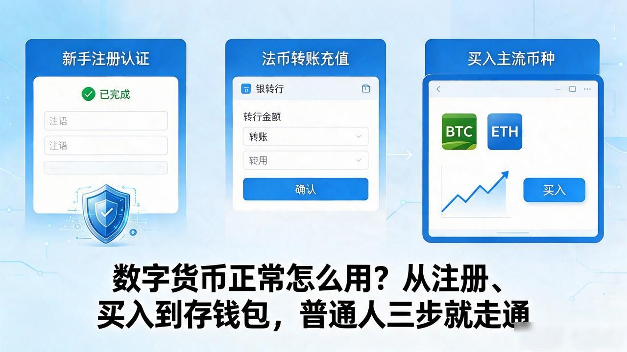 数字货币正常使用方法_交易所KYC认证_数字货币交易流程