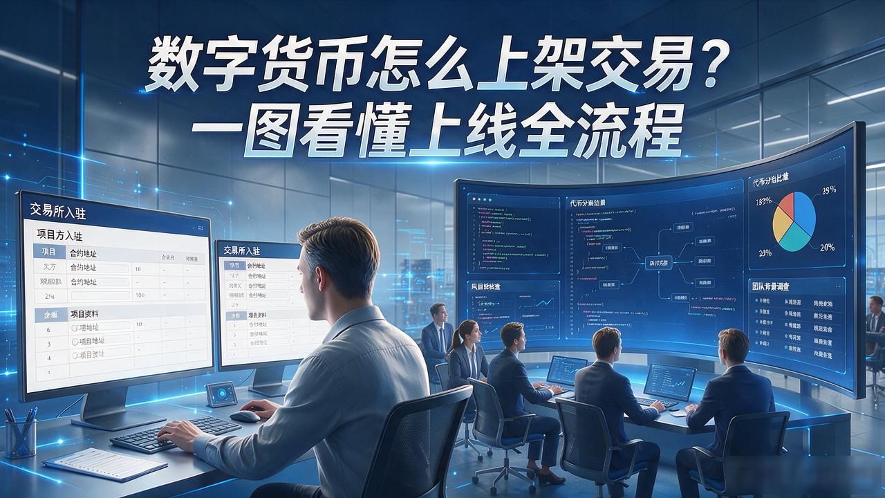 数字货币怎么上架交易？一图看懂上线全流程