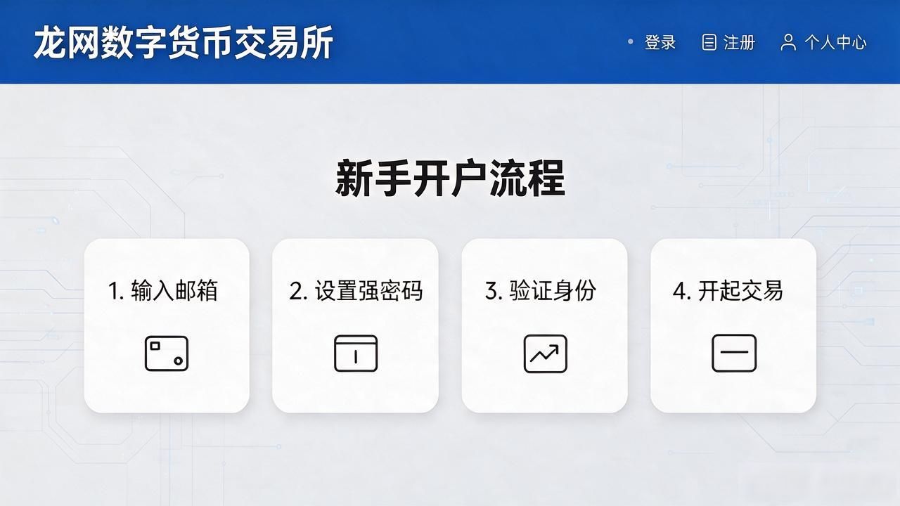 龙网数字货币交易所怎么用？新手开户交易全攻略