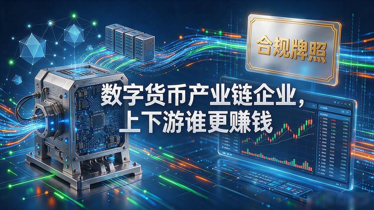 数字货币产业链企业，上下游谁更赚钱
