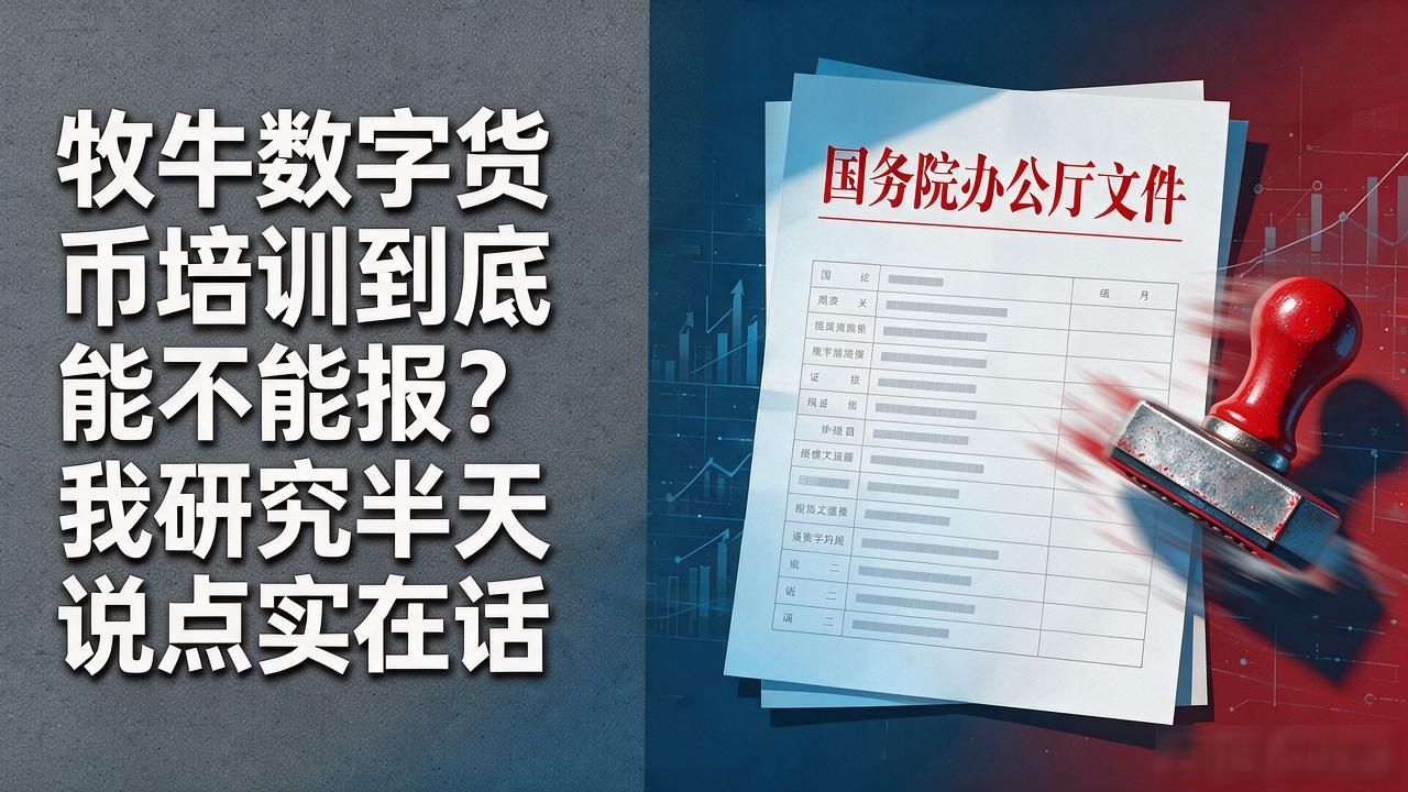 牧牛数字货币培训到底能不能报？我研究半天说点实在话