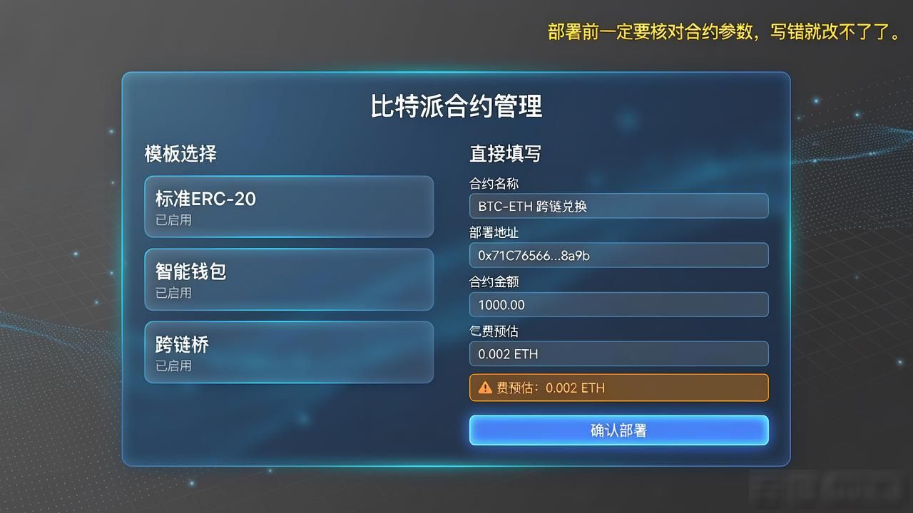 比特派合同管理功能_智能合约钱包使用教程_比特派Bitpie正式版下载的合同管理功能