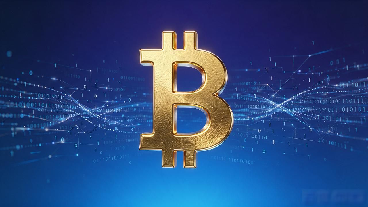 以太坊科技冷感主题高清桌面背景_数字货币壁纸超清_比特币金色符号4K超清壁纸