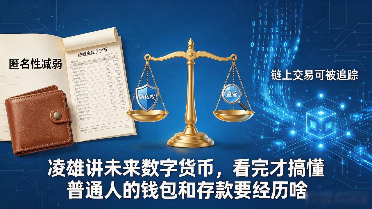 凌雄讲未来数字货币，看完才搞懂普通人的钱包和存款要经历啥