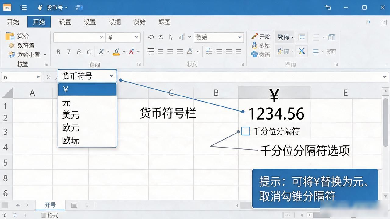 财务WPS表格设置货币格式_批量修改数字为人民币_wps表格怎么把数字改成货币格式