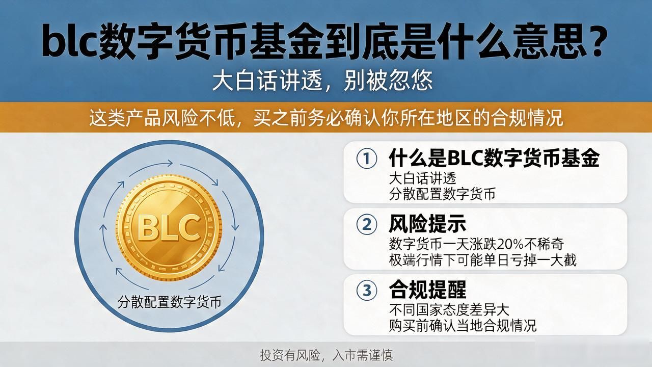 blc数字货币基金到底是什么意思？大白话讲透，别被忽悠