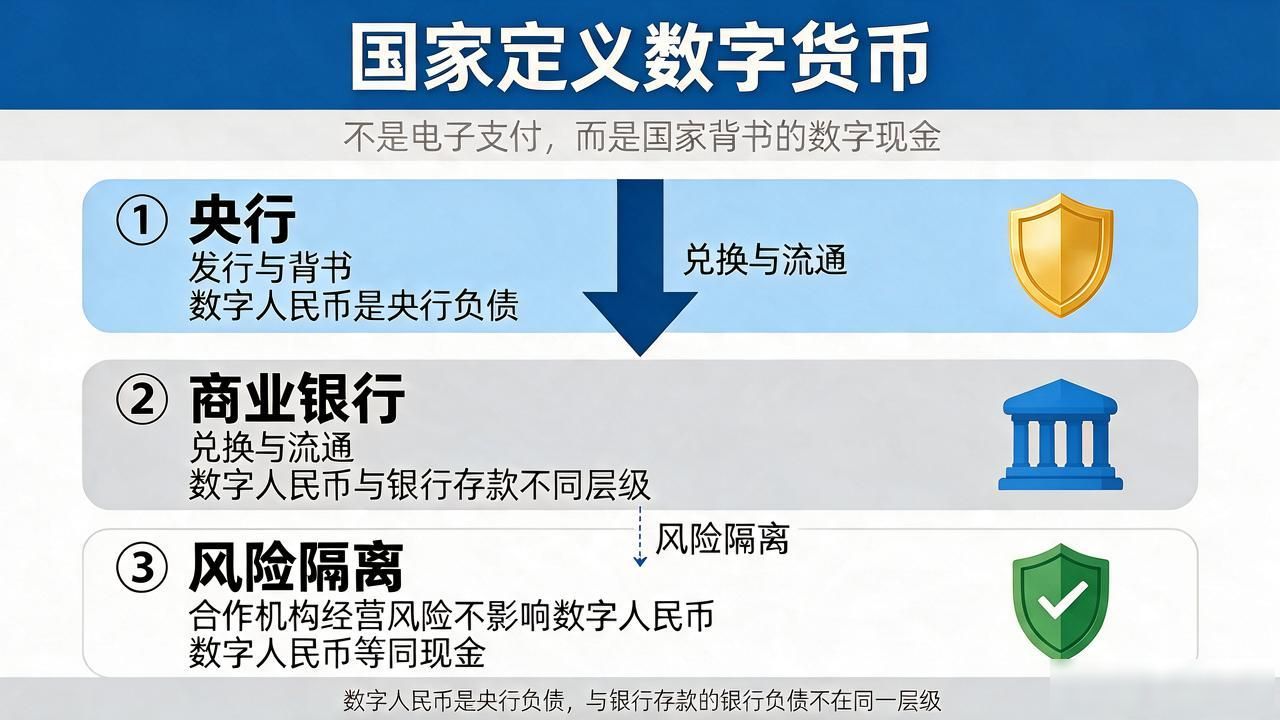 国家定义数字货币：不是电子支付，而是国家背书的数字现金