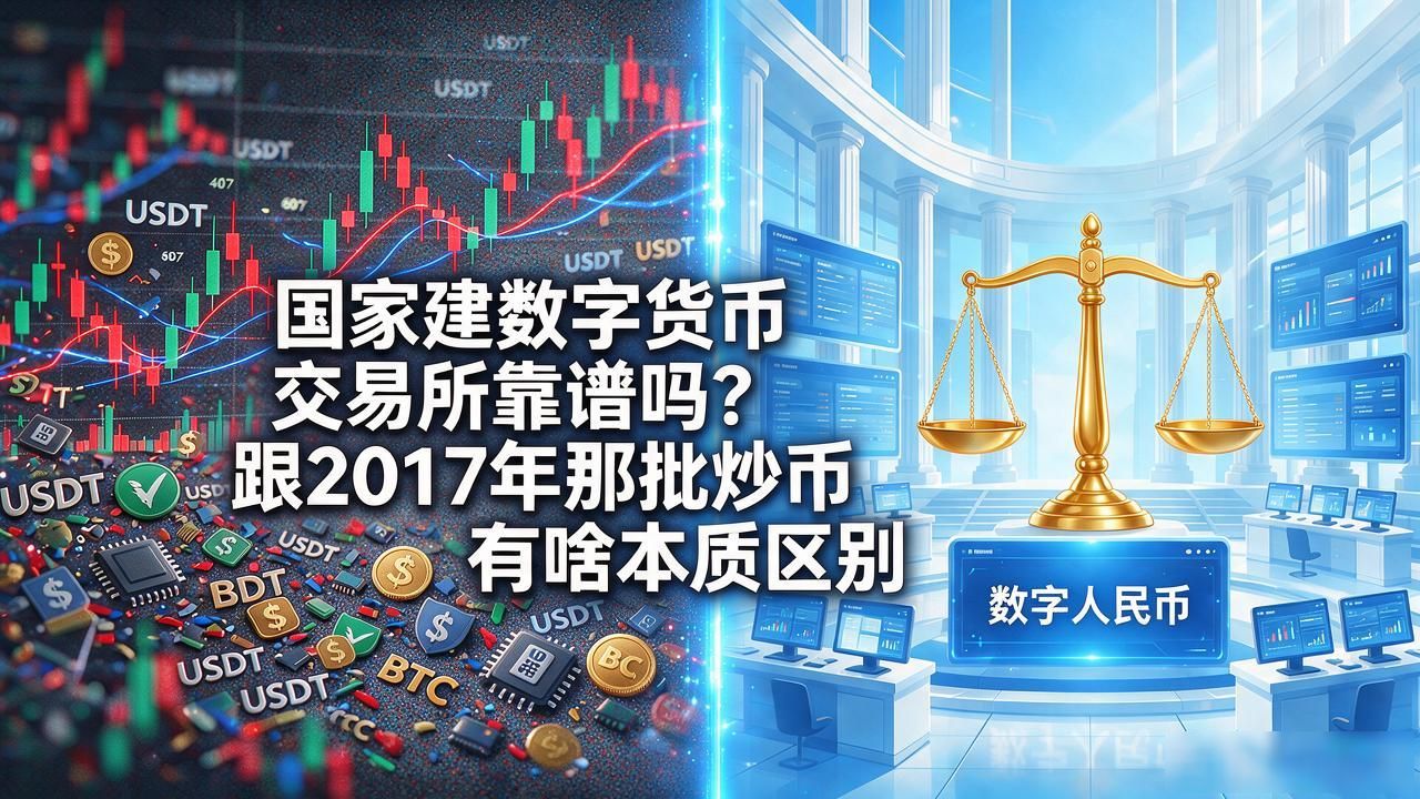 国家建数字货币交易所靠谱吗？跟2017年那批炒币有啥本质区别