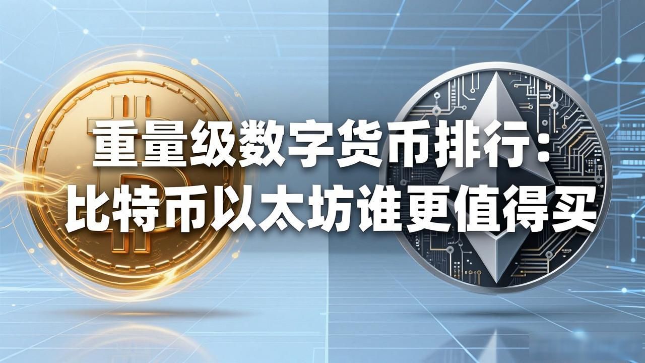 重量级数字货币排行：比特币以太坊谁更值得买