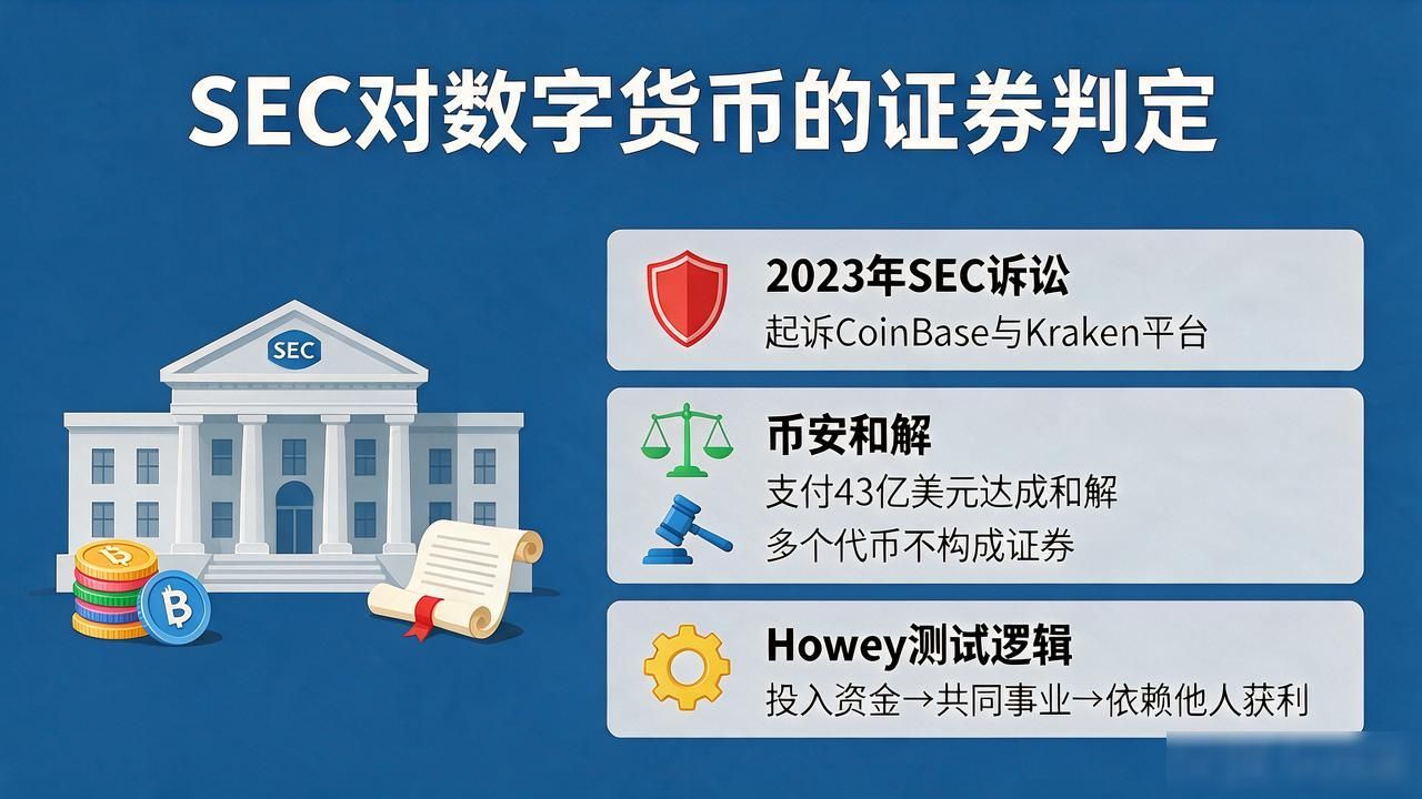 2025年美国数字资产合规新规解读_SEC Howey测试判定加密货币证券标准_美国SEC 对数字货币 证券