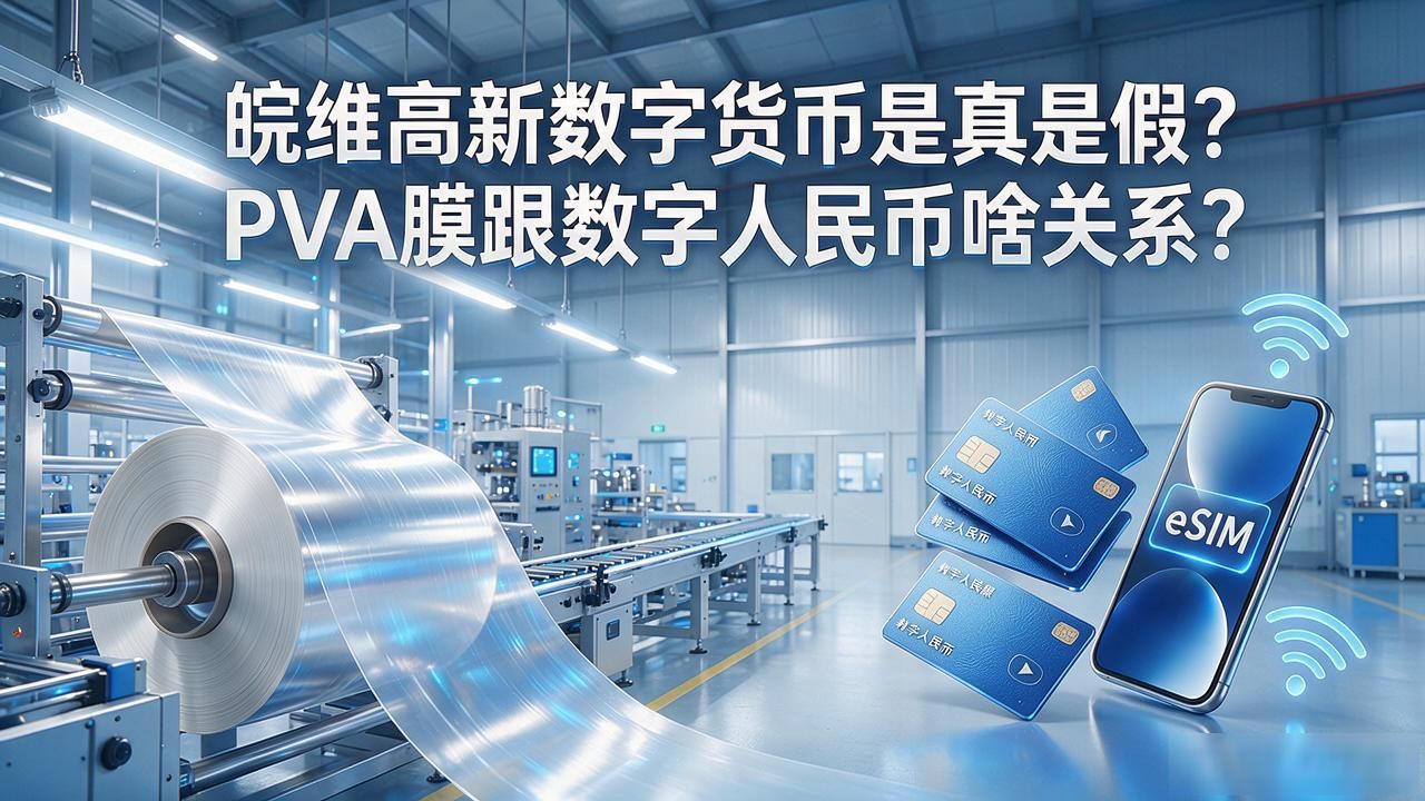 皖维高新数字货币是真是假？PVA膜跟数字人民币啥关系