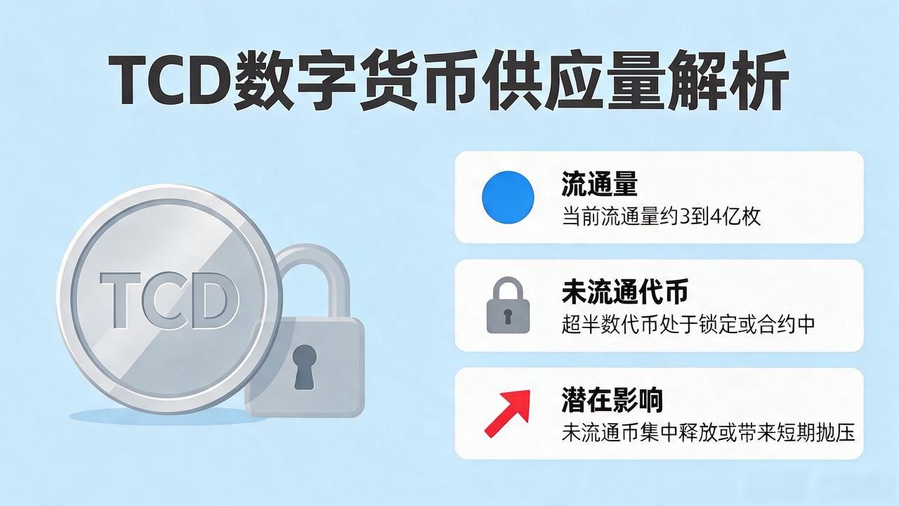 tcd数字货币发行量多少？总供应量与流通量一次说清