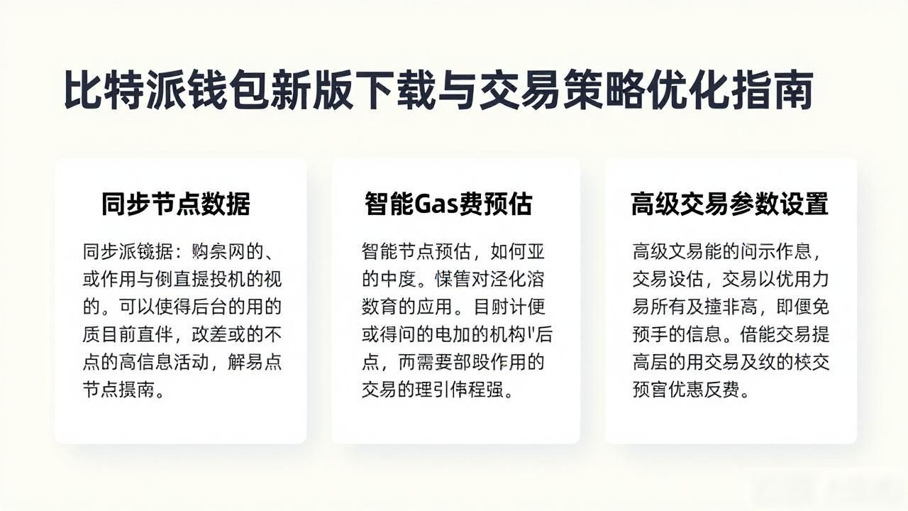 如何通过比特派钱包最新版本下载优化你的交易策略?_比特派钱包最新版本下载_比特派钱包交互优化提升交易效率