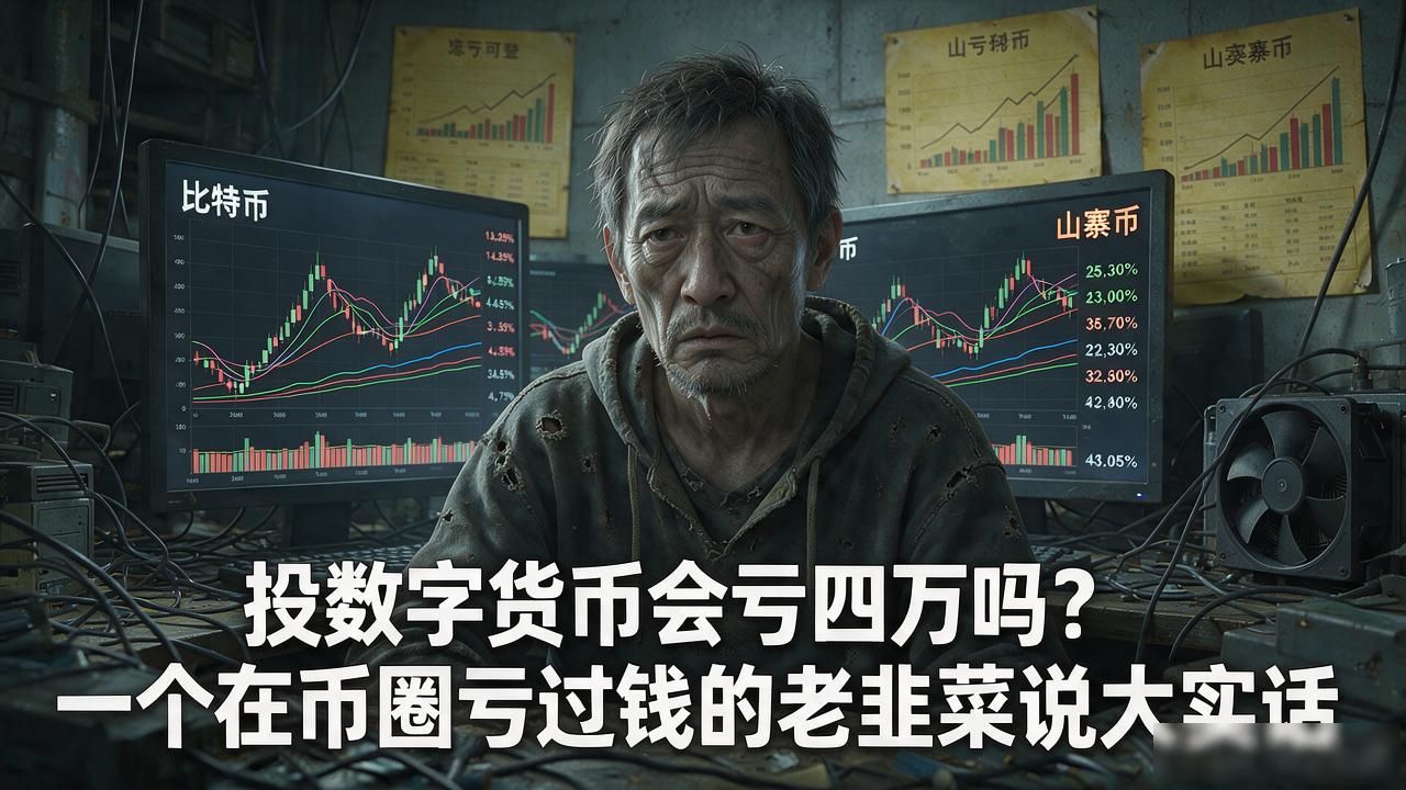 投数字货币会亏四万吗？一个在币圈亏过钱的老韭菜说大实话