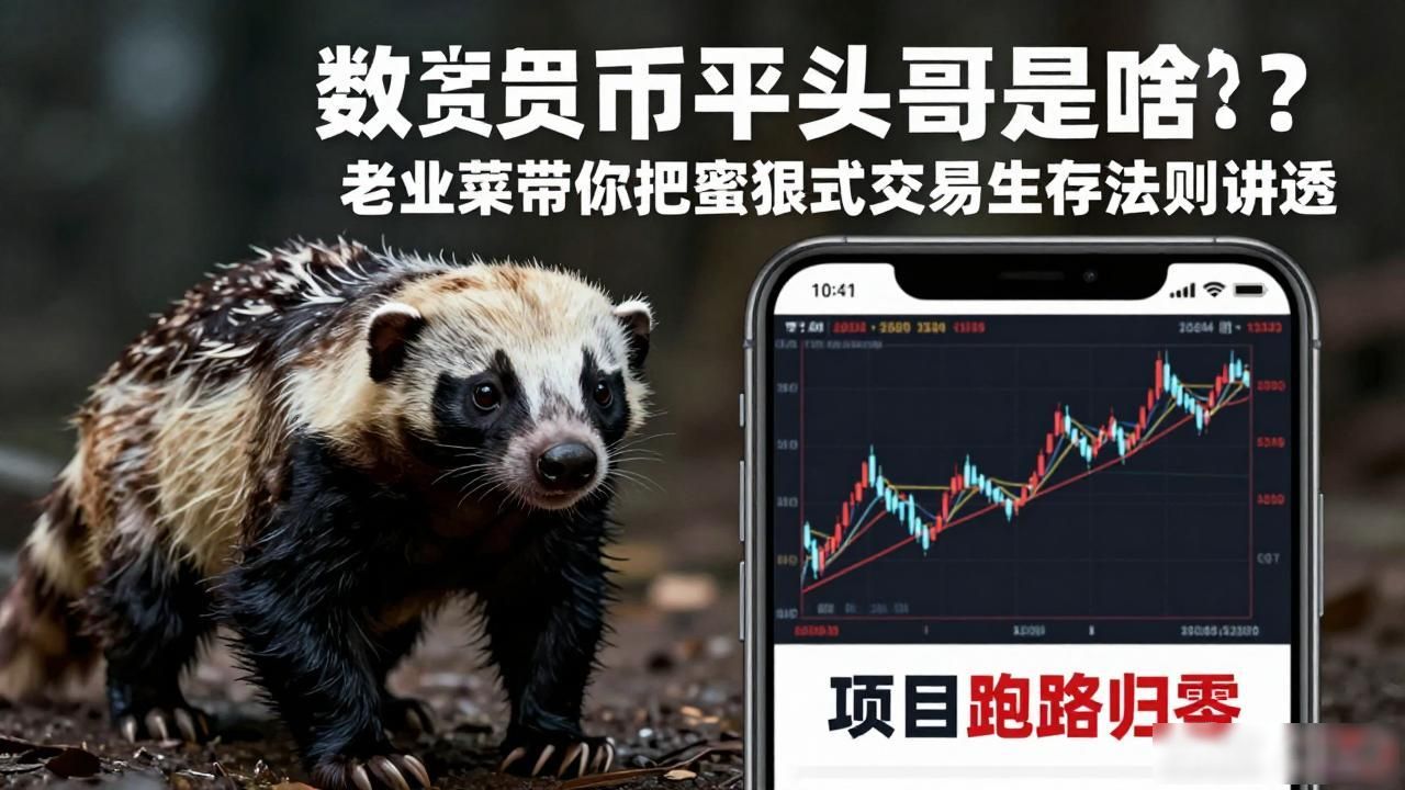 数字货币平头哥是啥？老韭菜带你把蜜獾式交易生存法则讲透