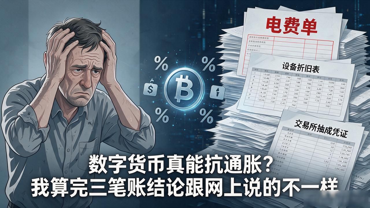 数字货币真能抗通胀？我算完三笔账结论跟网上说的不一样