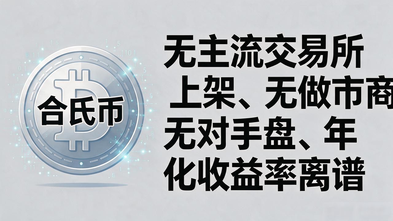 合氏币是什么数字货币？一个币圈外的人花两周摸清了底细