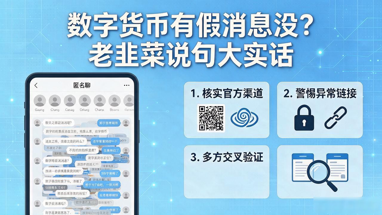 数字货币有假消息没？老韭菜说句大实话