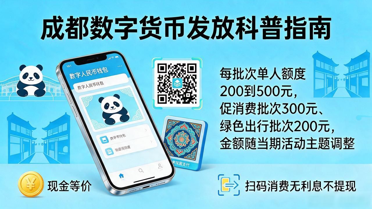成都数字货币发放标准全解读：领取条件、金额和渠道一次说清