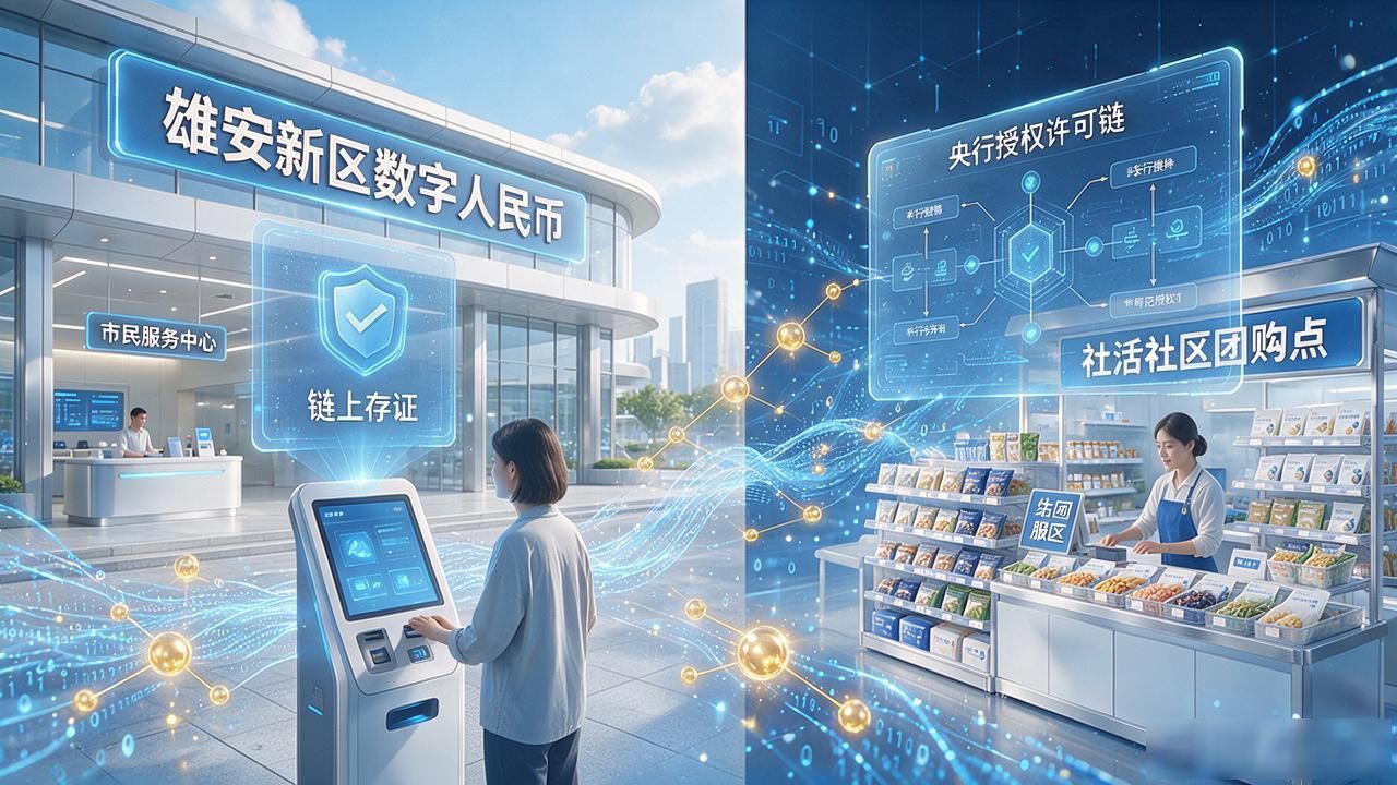 雄安新区链上数字货币_雄安数字基础设施进展_雄安新区数字人民币政务结算