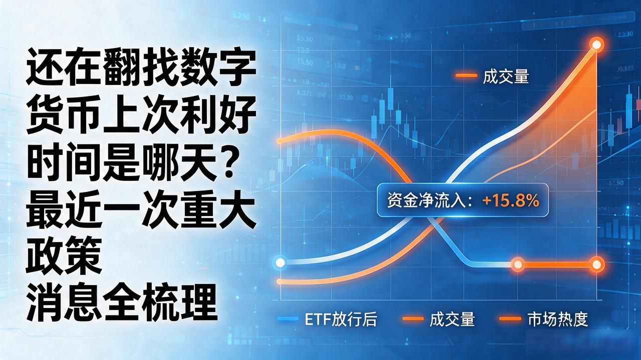 还在翻找数字货币上次利好时间是哪天？最近一次重大政策消息全梳理