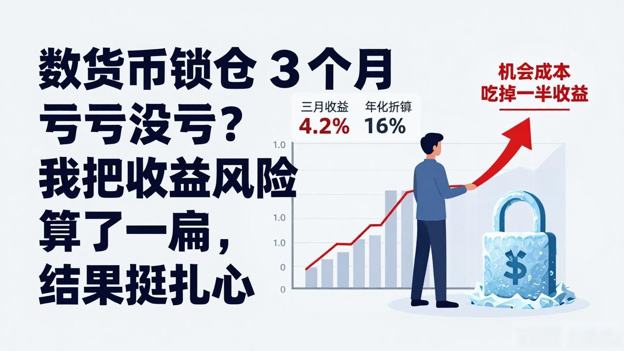 数字货币锁仓3个月亏没亏？我把收益和风险算了一遍，结果挺扎心