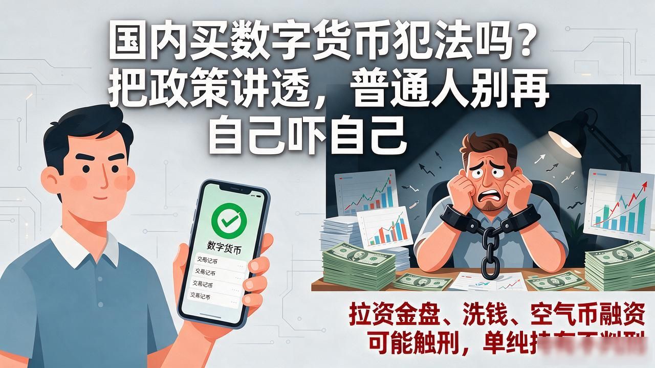 国内买数字货币犯法吗？把政策讲透，普通人别再自己吓自己