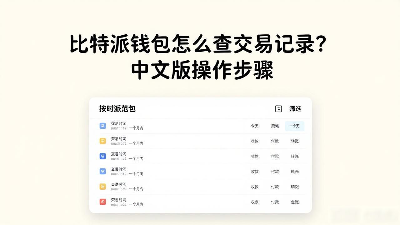 如何在比特派钱包app官方下载中文版中查看交易记录_比特派钱包资产页面交易记录查看_比特派钱包交易记录筛选条件设置