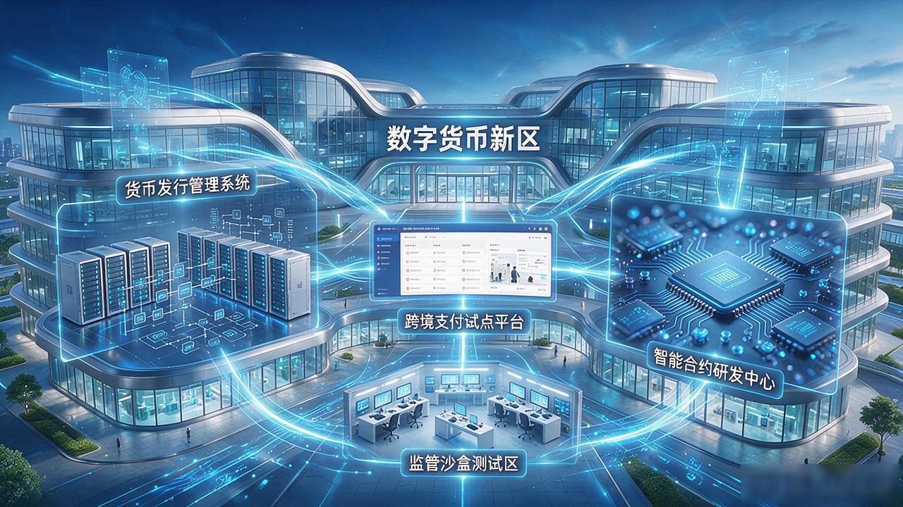 法定数字货币规模化应用区域_数字货币新区规划逻辑_数字货币新区规划