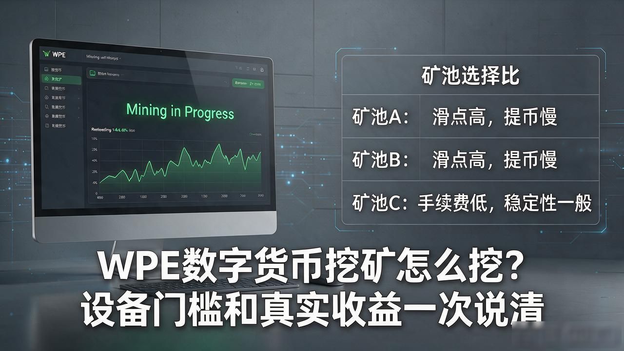WPE数字货币挖矿怎么挖？设备门槛和真实收益一次说清