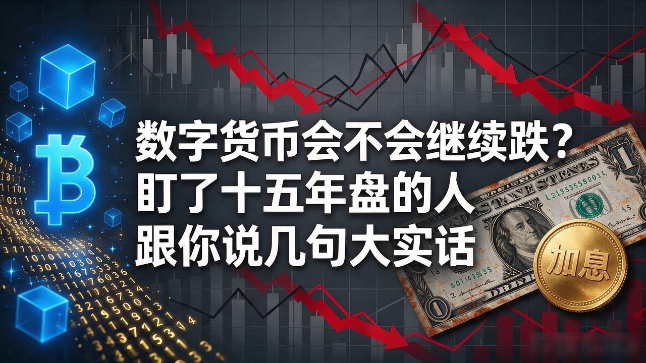 数字货币会不会继续跌？盯了十五年盘的人，跟你说几句大实话