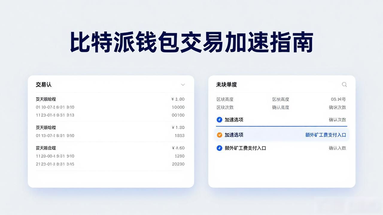比特派钱包交易速度_如何在比特派钱包上提升交易速度？_比特派钱包手续费设置