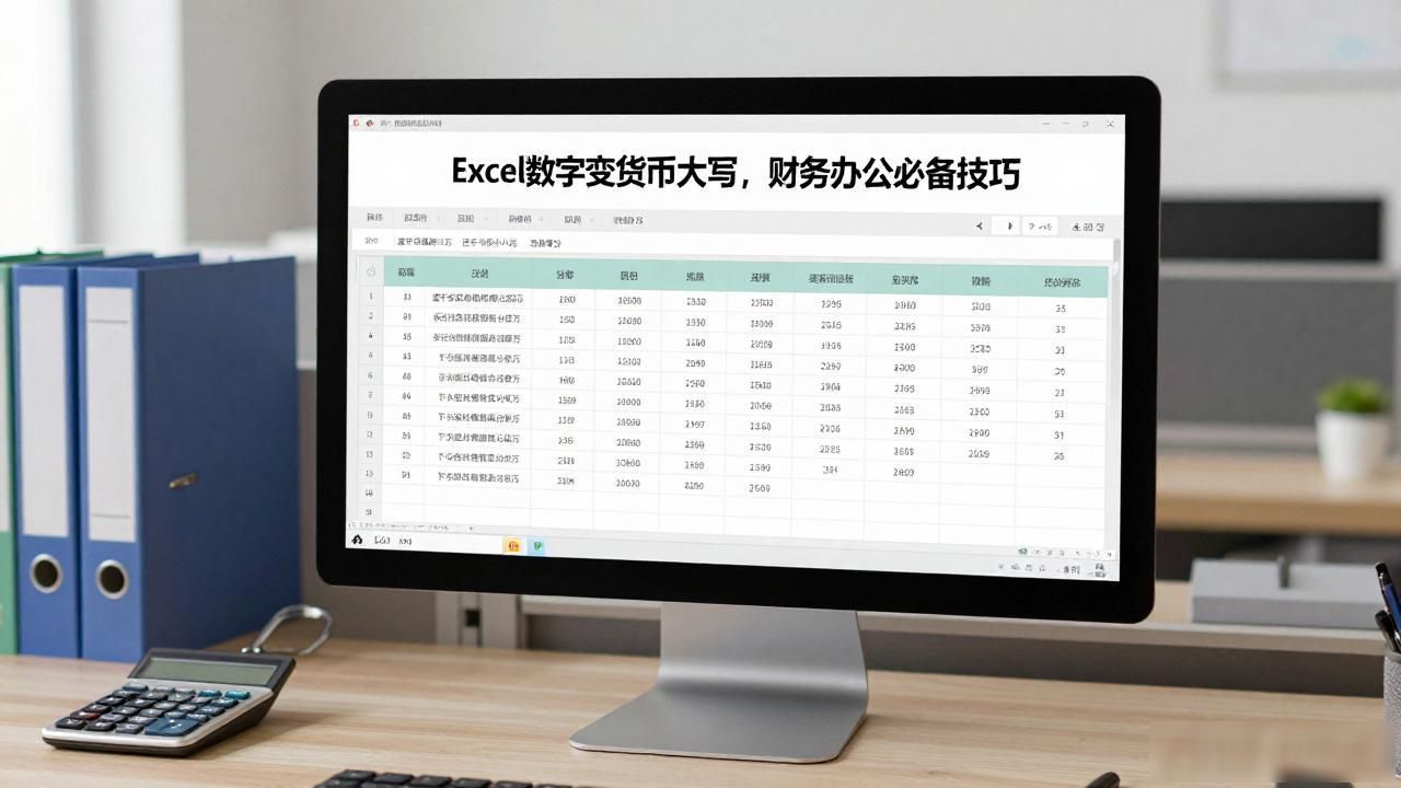 Excel数字变货币大写，财务办公必备技巧