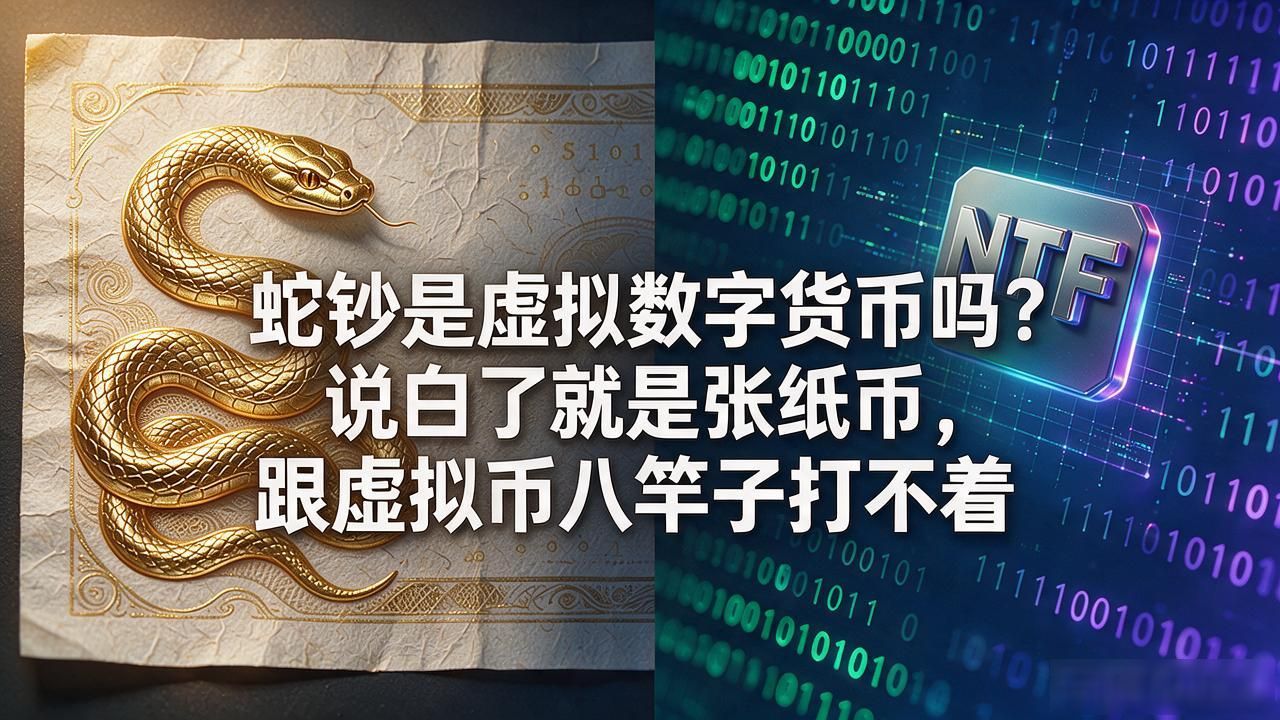 蛇钞是虚拟数字货币吗？说白了就是张纸币，跟虚拟币八竿子打不着
