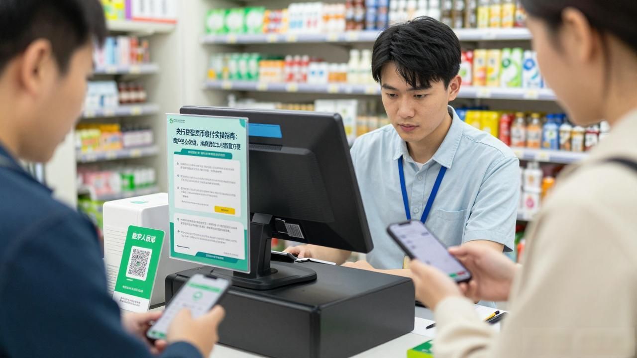 超市数字人民币收款体验_央行数字货币收付_数字人民币商户使用感受