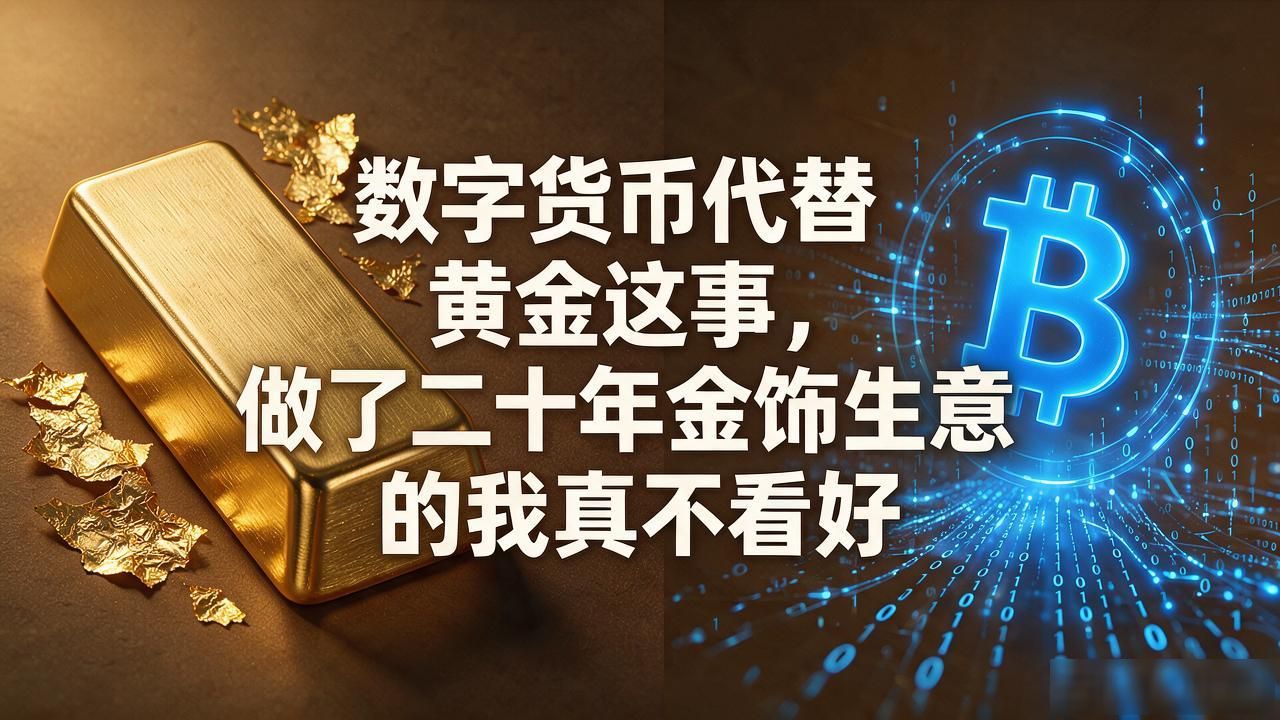 数字货币代替黄金这事，做了二十年金饰生意的我真不看好