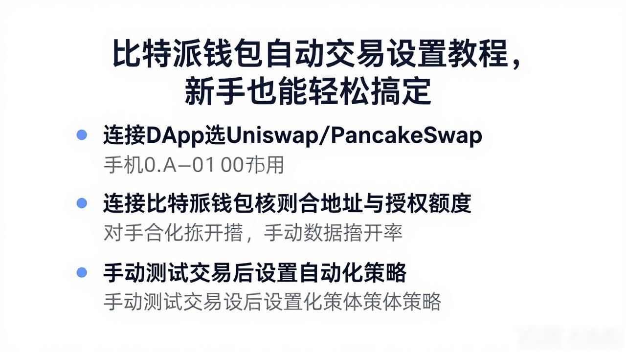 如何在比特派钱包下载官方app中设置自动交易?_比特派钱包连接DApp交易所_比特派钱包自动交易